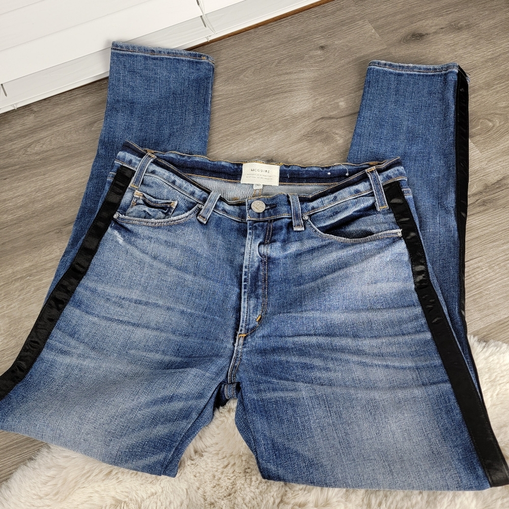 Mcguire Tuxedo Striped Skinny Jeans